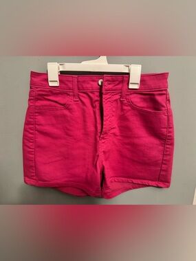 Old Navy Bright Pink Stretch Denim Shorts
